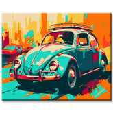 Painting by numbers: VW Beetle creative picture I